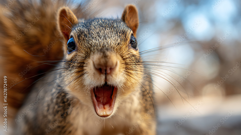 Fototapeta premium squirrel in the park