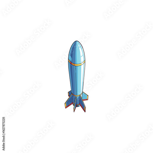 Missile icon logo flat vector design