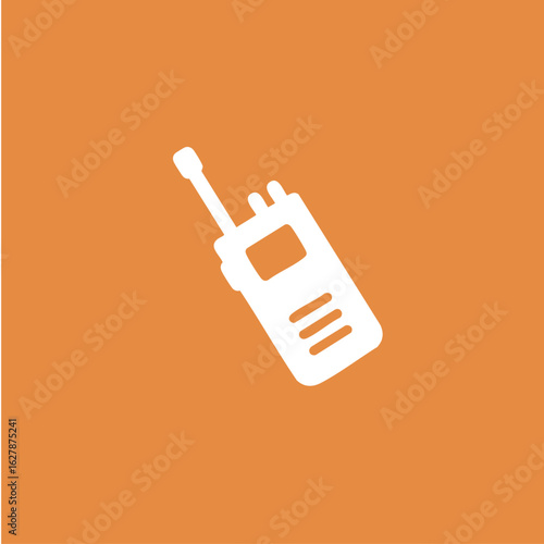 Walkie-talkie icon logo flat vector design
