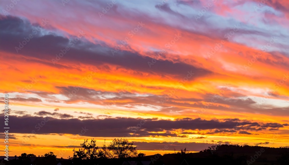 Fototapeta premium Colorful sunset cloudscape