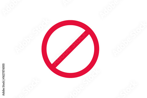 Free Download Red prohibition sign on transparent background indicating something is not allowed isolated on transparent background - GFXLoad
