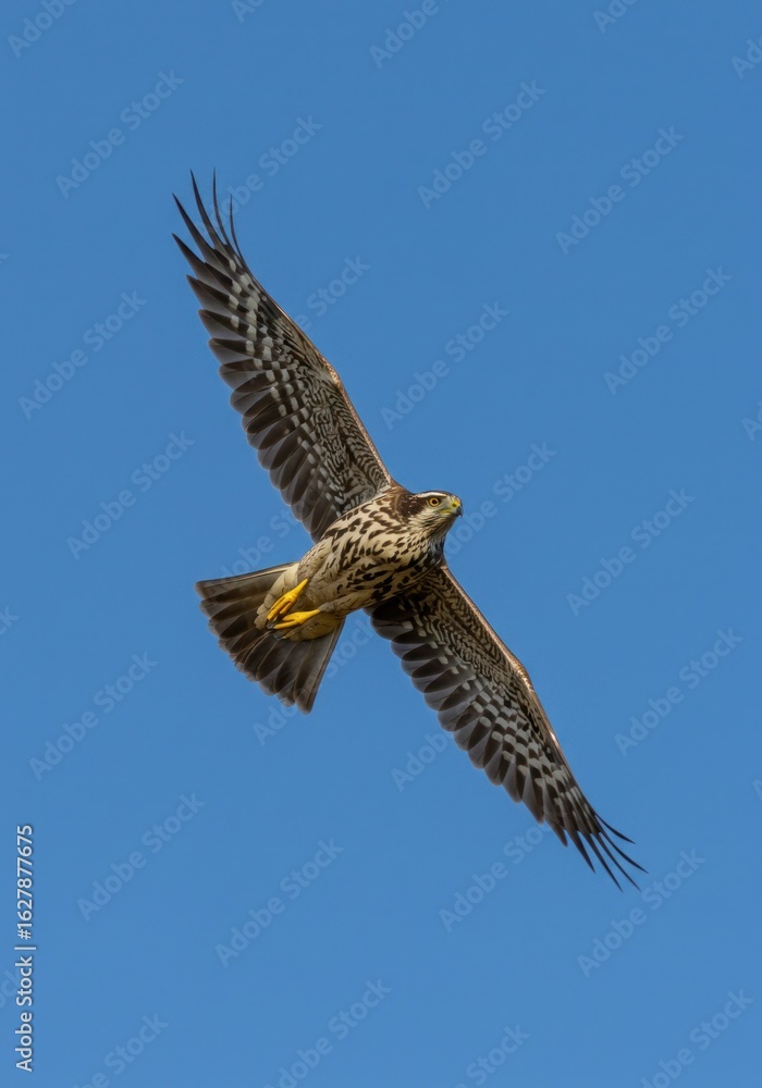 Obraz premium Falcon soaring high