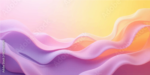 Abstract colorful wavy background with flowing lines and soft texture design
