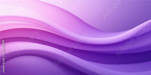 Abstract purple and pink smooth wave background with silk texture and flowing fabric design