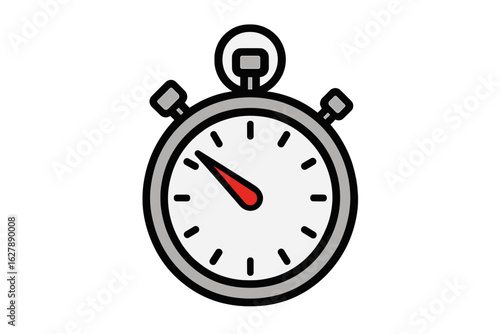 Analog stopwatch icon with timer dial