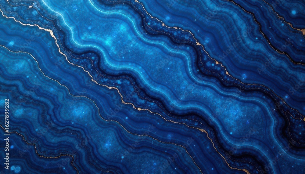 Fototapeta premium Intricate blue granite veining, polished surface, marble effect, polished granite, wallpaper