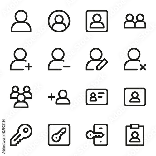 Black Marketing Icon collection vector illustration mega icons