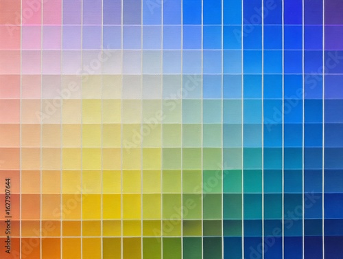Gradiente di Colore Digitale: Carta Colore a Quadrati