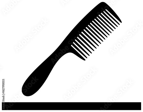 Stylist holding comb with fashion tools on dressing table makeup desk beauty products nearby always