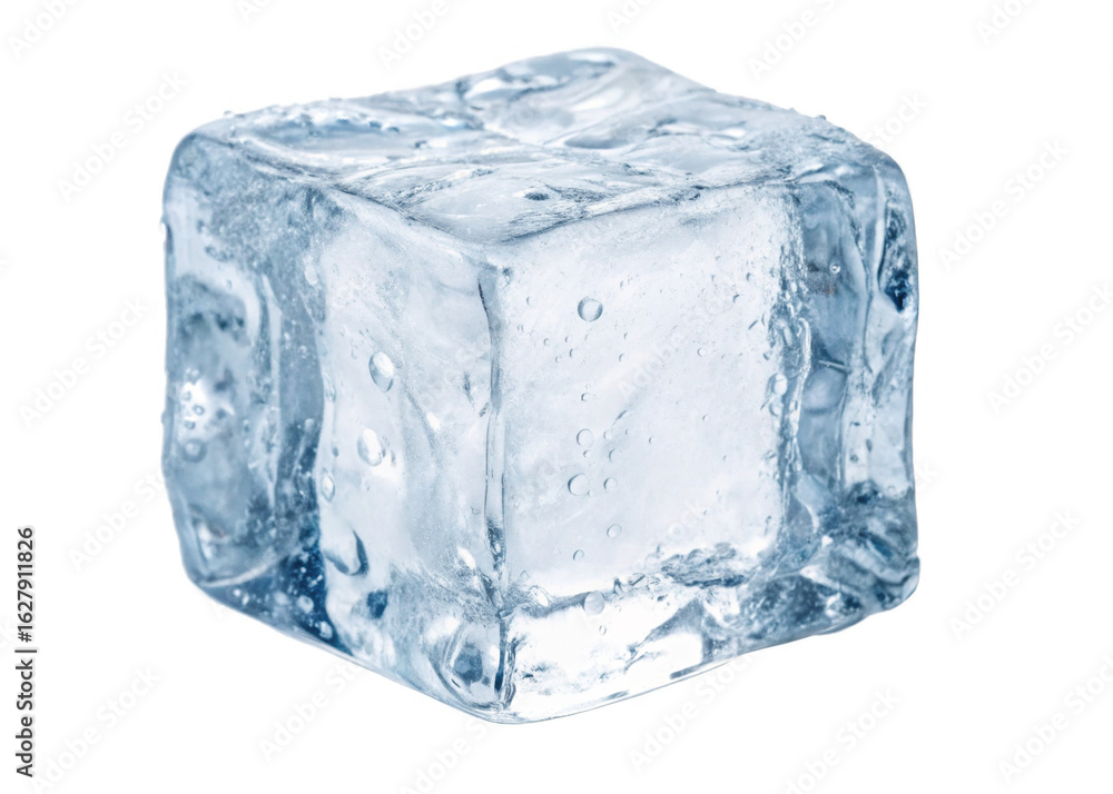 Obraz premium Ice isolated on a transparent background. 