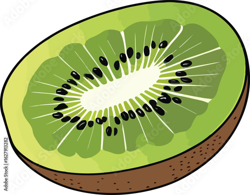 slice of kiwi