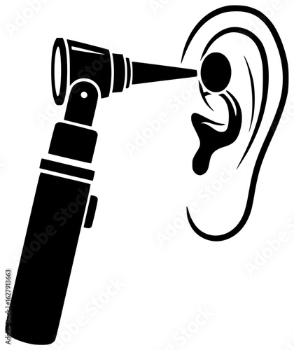 Otoscope examination of the ear and inner eardrum view analysis procedure diagnosis treatment observation evaluation surgeryCallCheck
