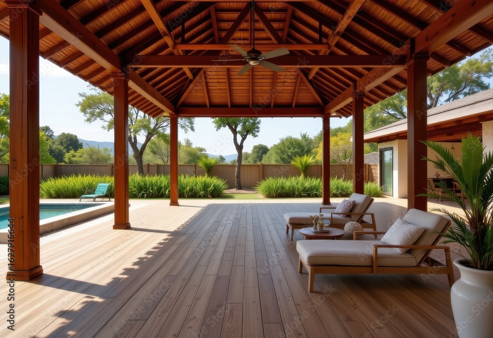 pavilion structure featuring teak flooring selected for resistance to moisture and sunlight oily wood grain prevents cracking and decay in humid climate pavilion structure featuring teak flooring selected for resistance to moisture and sunlight oily wood grain prevents cracking and decay in humid climate