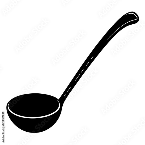 spoon on white background
