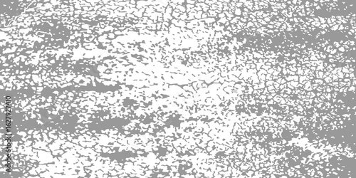 Grunge gray rectangle texture with faded surface and rough damage effect. Urban concrete wall or brick backdrop for retro design. Vector background illustration.