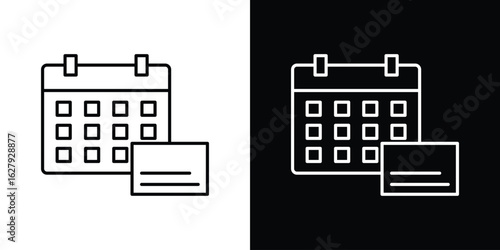 Annual fee icon graphic, editable stroke. Suitable for website design, logo, app, template, and ui ux.