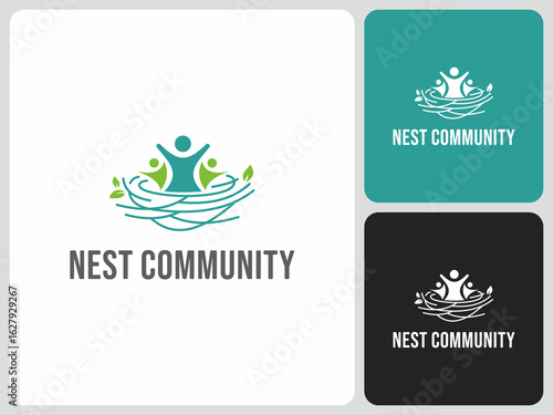 nest community logo vector