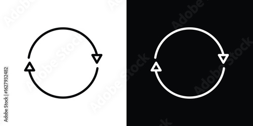 Reload icon graphic, editable stroke. Suitable for website design, logo, app, template, and ui ux.