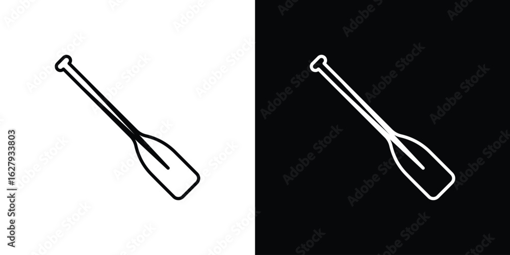 Obraz premium Paddle icon graphic, editable stroke. Suitable for website design, logo, app, template, and ui ux.