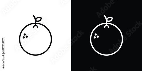 Orange icon graphic, editable stroke. Suitable for website design, logo, app, template, and ui ux.