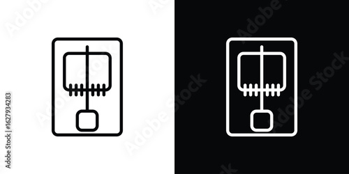 Mouse trap icon graphic, editable stroke. Suitable for website design, logo, app, template, and ui ux.