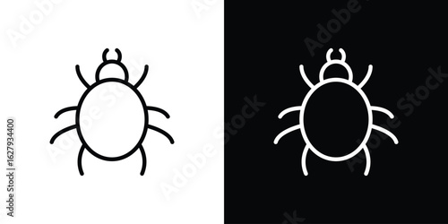 Mite icon graphic, editable stroke. Suitable for website design, logo, app, template, and ui ux.