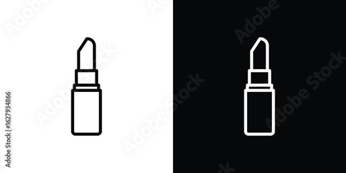 Lipstick icon graphic, editable stroke. Suitable for website design, logo, app, template, and ui ux.