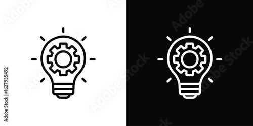 Innovation icon graphic, editable stroke. Suitable for website design, logo, app, template, and ui ux.
