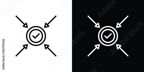 Impact icon graphic, editable stroke. Suitable for website design, logo, app, template, and ui ux.