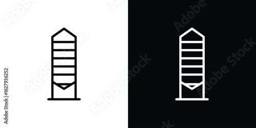 Granary icon graphic, editable stroke. Suitable for website design, logo, app, template, and ui ux.