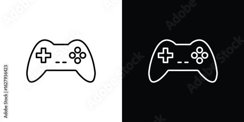 Game console icon graphic, editable stroke. Suitable for website design, logo, app, template, and ui ux.