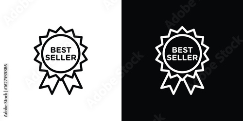 Best seller icon graphic, editable stroke. Suitable for website design, logo, app, template, and ui ux.