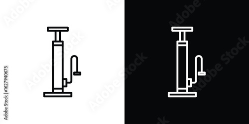 Air pump icon graphic, editable stroke. Suitable for website design, logo, app, template, and ui ux.