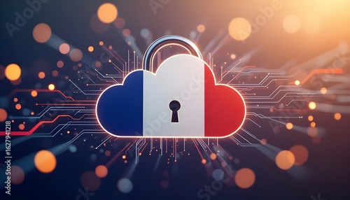 Nuage drapeau français