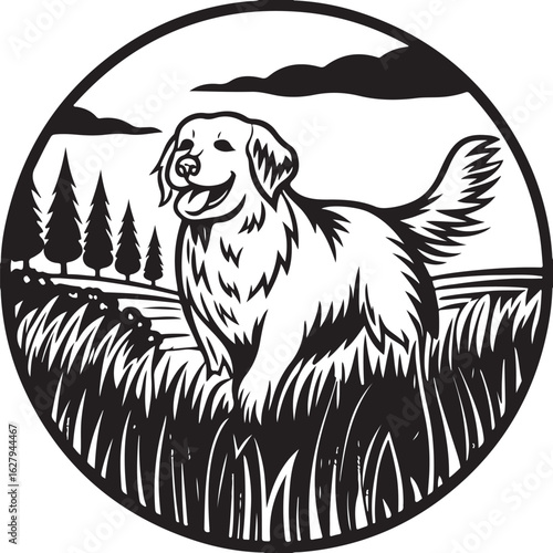 Wallpaper Mural Wild big cat tribal tattoo sketch illustration head vector design Torontodigital.ca