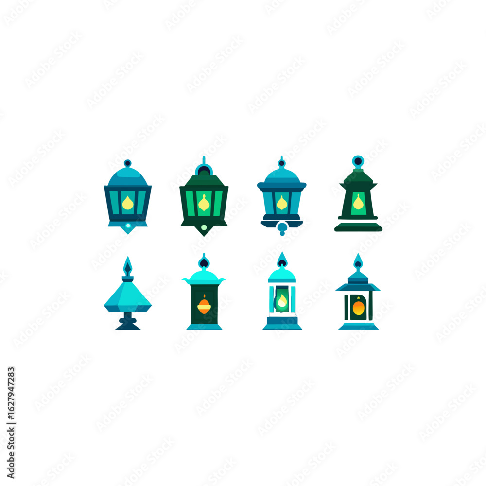 Fototapeta premium different abyss lantern set