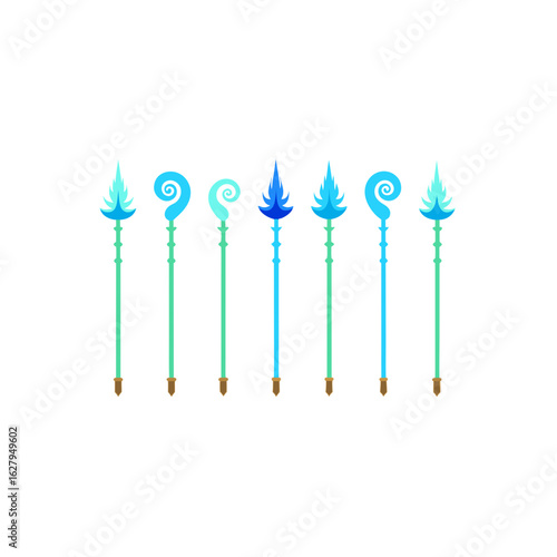  different wave staff set  