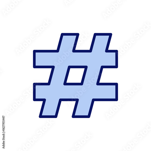 Hashtag icon vector. hashtag sign and symbol