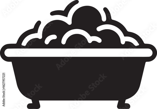 Bath tub with foam