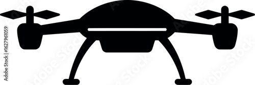 Drone silhouette icon