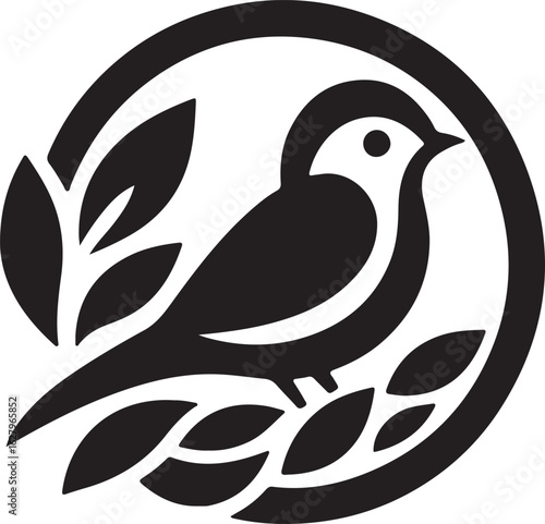 Silhouette of a tribal black bird vector illustration  design