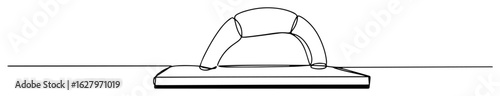 plastering float hand trowel line art vector