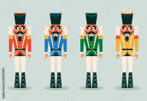 Christmas Nut Cracker, Christmas Toy Soldier Traditional Figurine 