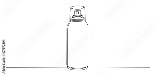 aerosol hair spray can lineart monoline thin vector