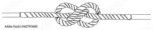 rope knot mariners boating nautical monoline thin vector lineart contour design