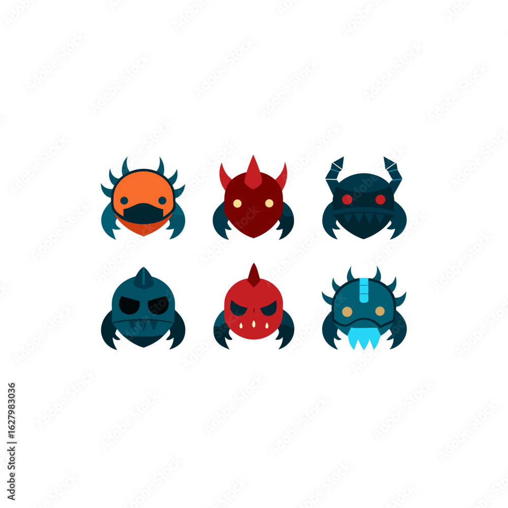 Fototapeta premium different abyss guard helmet set