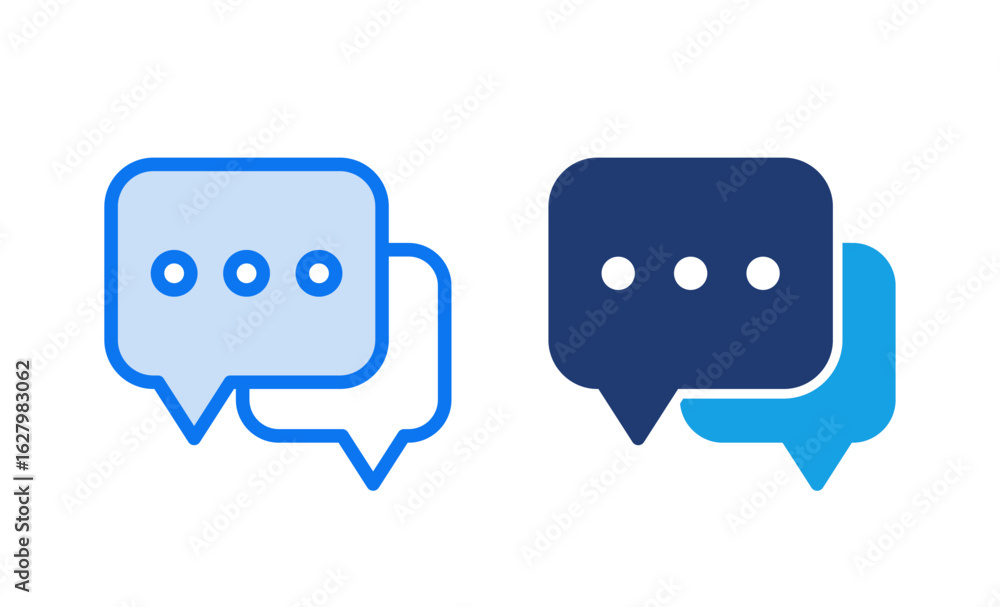 Fototapeta premium Chat icon vector illustration. speech bubble sign and symbol. comment icon. message