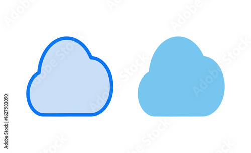 Cloud icon vector illustration. cloud sign and symbol