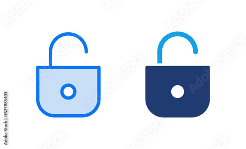 Unlock icon vector illustration. Unlock sign and symbol. unlocked padlock icon