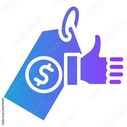 Tariff glyph gradient icon